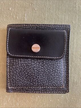 BORBONESE Men's Leather WALLET Made in Italy EUC